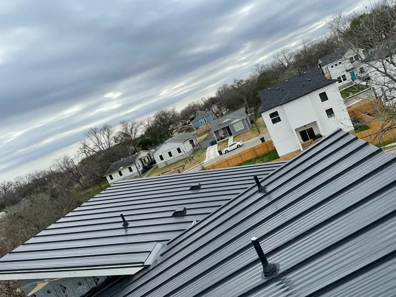 Standing seam metal roof panels with vents for Skylight Repair in Wilmington Manor